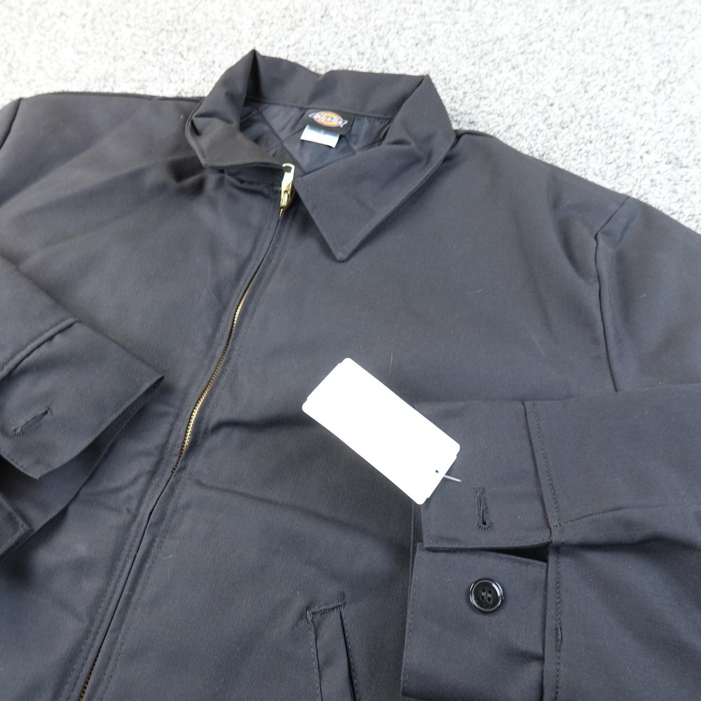 NEW Dickies Jacket Mens 3XL Black Eisenhower Insulated Canvas Bomber Coat Work